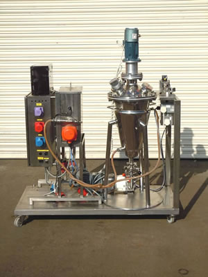 Stainless steel mixing vessel in 316 grade, with mirror poli